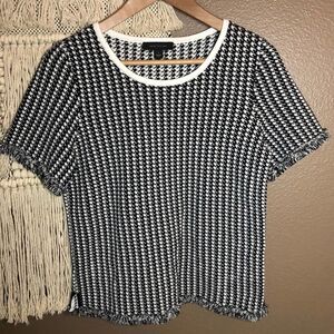 Ann Taylor Houndstooth Top